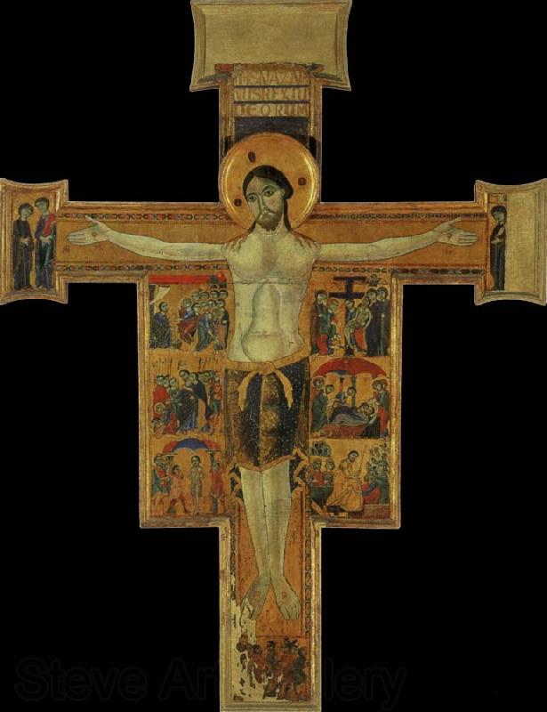 unknow artist The crucifixion with scenes of the suffering Christs